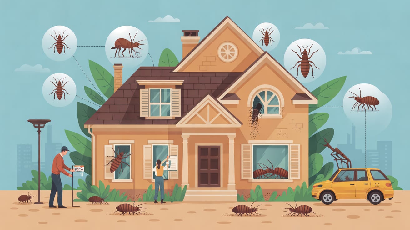 Illustration for How do inspectors decode symbols for infestations and damage on the page 2 diagram?